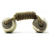 Dumbbell Rope Tennis Ball Chew Teeth Cleaning