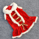 Pet New Year And Christmas Classic Red Skirt