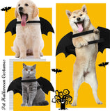 Pet Halloween Bat Wings Cool Luminous Skeleton Bone Cosplay Costume