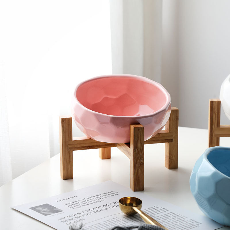 Oblique Mouth Pet Food bowl