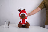 New Year/Christmas Santa Claus Reindeer Antlers Costume Winter Coat Outfit