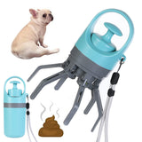 Portable Lightweight Dog Pooper Scooper With Built-in Poop Bag Dispenser Eight-claw Shovel For Pet Toilet Picker