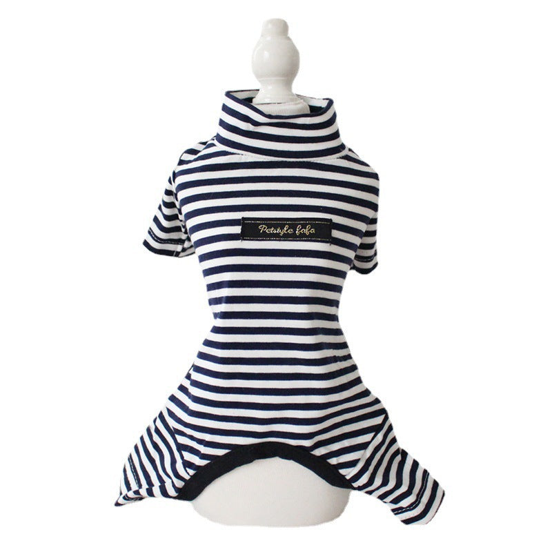 Cotton Eight-Color Striped Pet Leggings