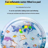 Summer Cooling Pet Water Bed Cushion Ice Pad Dog Sleeping Square Mat