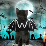 Pet Halloween Bat Wings Cool Luminous Skeleton Bone Cosplay Costume