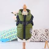 Waterproof Winter Coat With Harness Warm Clothing Jacket Chihuahua Labrador
