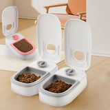 Automatic Smart Food Dispenser Timer Stainless Steel Bowl