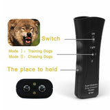 3-in-1 Anti Barking Dog Training Device Ultrasonic Training Repeller LED Flashlight