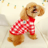 Bowknot Hollow Knit Pet Sweater