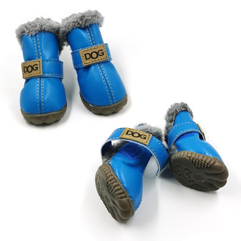 Dog Thick Snow Boots Warm Teddy Autumn And Winter