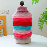 Pet Ring Comfortable Colorful Stripes Sweater