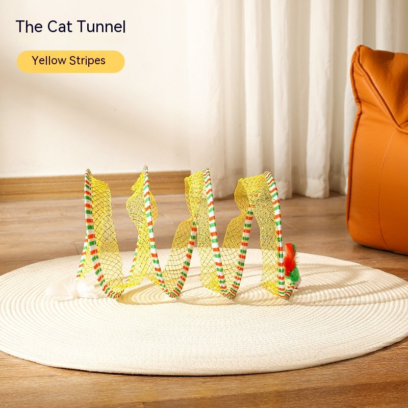 Folded Cat Tunnel S Type Spring Tunnel