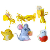 Funny Self-hey Interactive Toy Rope Grabbing Mouse Telescopic Hanging