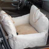 Linen Car Pet Safety Seat Front Bed