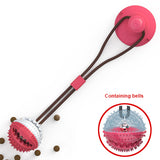 Silicon Suction Cup Tug Interactive Ball For Pet Chew Bite Tooth Cleaning Toothbrush