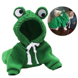Soft Warm Funny Halloween Cosplay Frog Costume Pet Autumn Hoodies