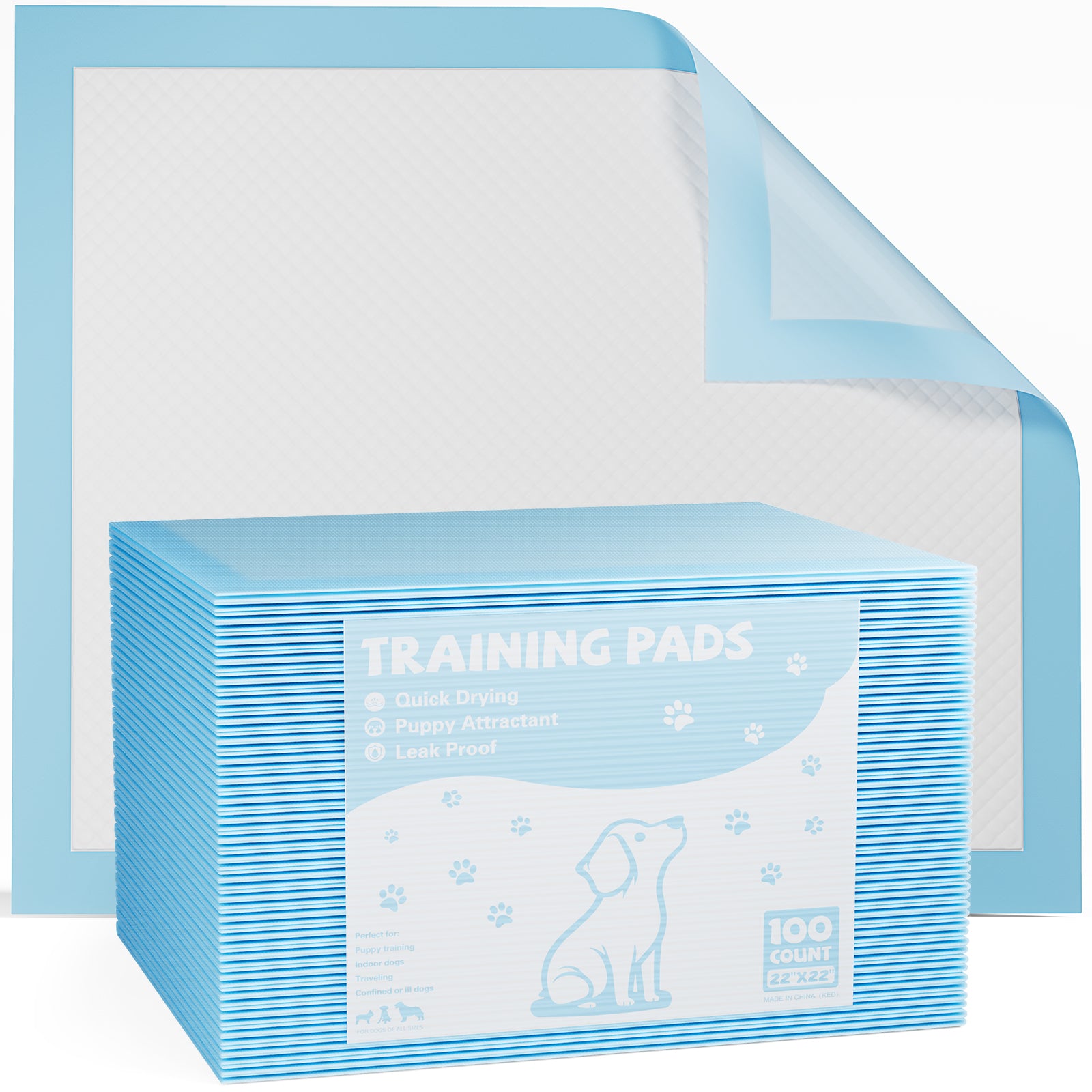 Puppy Pads, Leak-proof Quick-drying Disposable Dog Pads, Absorbent Pee Pads