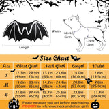 Pet Halloween Bat Wings Cool Luminous Skeleton Bone Cosplay Costume