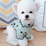 Pet Dotted Turtleneck Bottoming Shirt