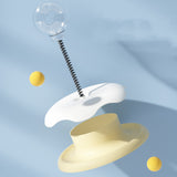 Cat Leakage Food 2 In 1 Toys Turntable Spring Ball
