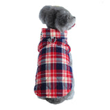 Heavy Cotton Winter Jacket Plaid Zipper