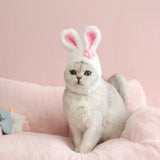 Pet Plush Cartoon Rabbit Ears Cute Easter Decoration Hat Head Cover