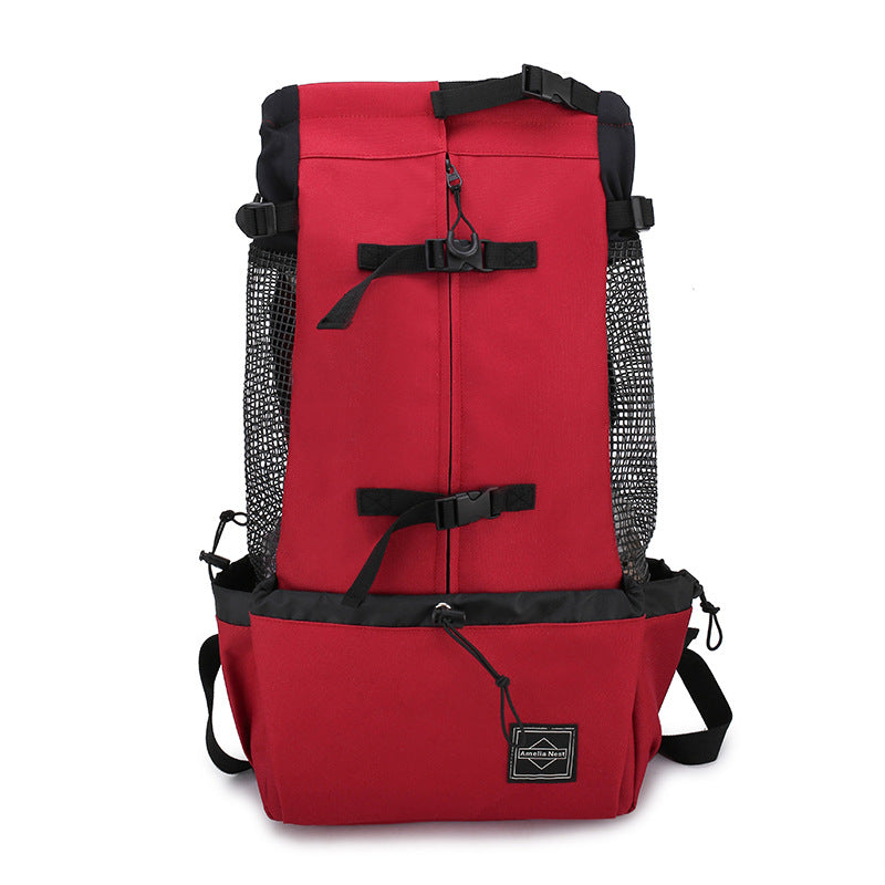 Pet Carrier Bag Backpack Double Shoulder Portable Travel Outdoor Travel