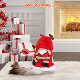 New Year/Christmas Santa Claus Reindeer Antlers Costume Winter Coat Outfit