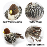 Electric Squeaky Simulation Bird Plush Pet Teasing With Feather