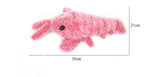 Electric Jumping Shrimp USB Charging Simulation Lobster Plush Pets Toy