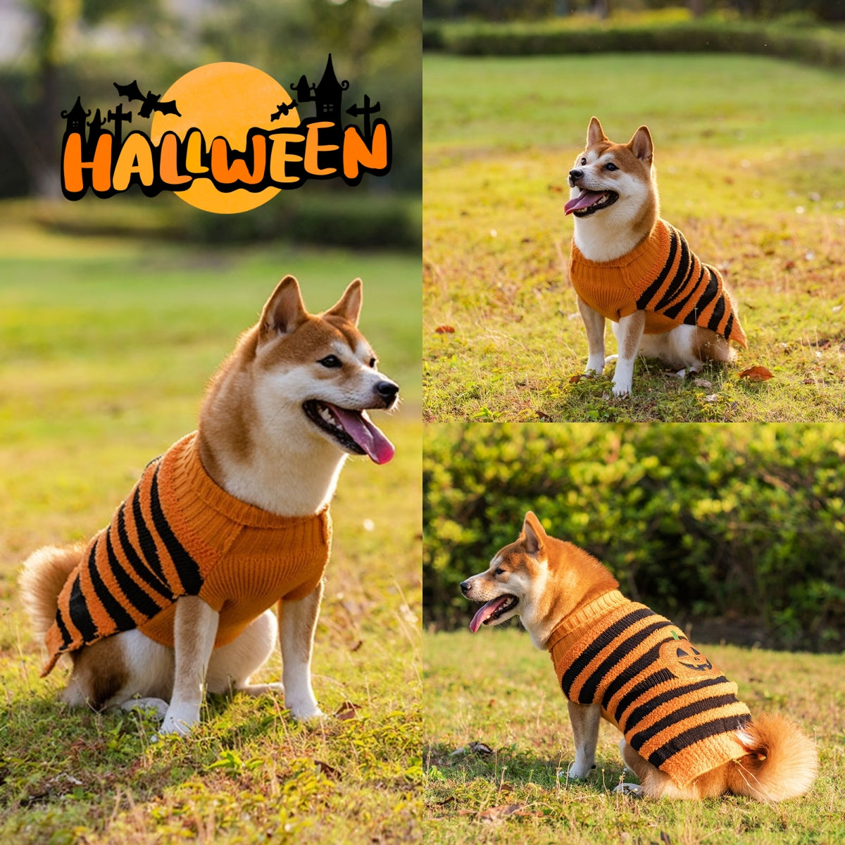 Halloween Pet Sweaters Costume Teddy Warm Leisure Cosplay Clothes