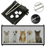 Pets Baby Safety Gate Mesh Fence Magic Portable Guard Net Stairs Doors