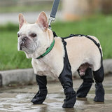 Soft Waterproof Adjustable Dog Boots Breathable Outdoor Walking French Pets Paws Protector