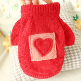 Bowknot Hollow Knit Pet Sweater