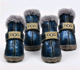 Dog Thick Snow Boots Warm Teddy Autumn And Winter