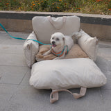 Linen Car Pet Safety Seat Front Bed