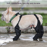 Soft Waterproof Adjustable Dog Boots Breathable Outdoor Walking French Pets Paws Protector