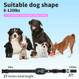 Smart Automatic Anti Barking Dog Collar Rechargeable Bark Stopper HD Digital Display IP67 Waterproof Collar