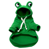 Soft Warm Funny Halloween Cosplay Frog Costume Pet Autumn Hoodies