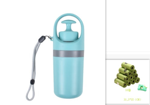 Portable Lightweight Dog Pooper Scooper With Built-in Poop Bag Dispenser Eight-claw Shovel For Pet Toilet Picker