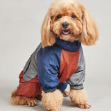 Pet Winter Color Matching Cotton-Padded Jumpsuit Warm And Comfortable