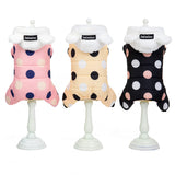 Warm Big polka Dotted Four-Leg Cotton Coat
