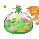 Interactive Multifunctional Turntable Ball With Catnip Pinwheel
