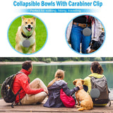 Rubber Foldable Double Feeding Bowl Pets
