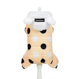 Warm Big polka Dotted Four-Leg Cotton Coat
