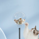 Cat Leakage Food 2 In 1 Toys Turntable Spring Ball