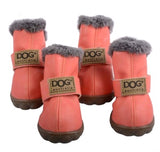 Dog Thick Snow Boots Warm Teddy Autumn And Winter