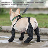Soft Waterproof Adjustable Dog Boots Breathable Outdoor Walking French Pets Paws Protector