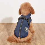Pet Warm Cotton-Padded Fleece-lined Thickened Reflective Gallus