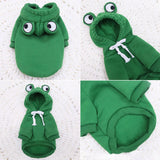 Soft Warm Funny Halloween Cosplay Frog Costume Pet Autumn Hoodies